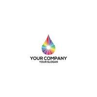 Spektrum Wasser Logo Design Vektor