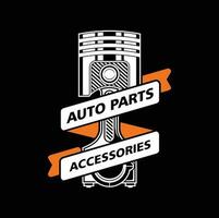 Auto Logo, Garage, Service, Teile. Auto Teile Auto Reparatur Logo Illustration Vektor