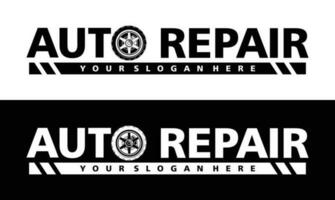 Auto Logo, Garage, Service, Teile. Auto Teile Auto Reparatur Logo Illustration Vektor