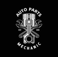 Auto Logo, Garage, Service, Teile. Auto Teile Auto Reparatur Logo Illustration Vektor