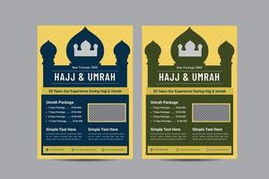 Umrah Hadsch Paket Flyer vektor