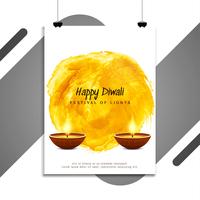 Abstrakt Glad Diwali elegant religiös flygblad design vektor