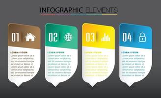 moderne Textfeldvorlage Banner Infografiken vektor