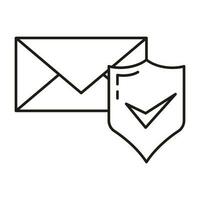 Email Wolke global Internet Symbol, Fernbedienung senden Netz Botschaft Computer Technologie, Daten Gliederung eben Vektor Illustration, isoliert auf Weiß.