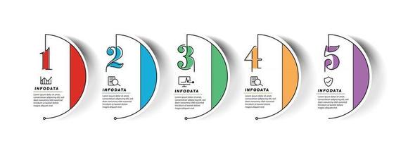 designelement för affärsinfografik modern infochart marknadsföringsdiagram och diagram stapeldiagram vektor