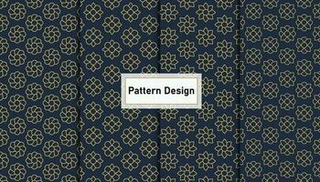 uppsättning av sömlös mönster design . proffs vektor .