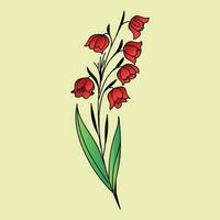 schön realistisch handgemalt künstlerisch Blumen- Jahrgang Strauß Komposition dekorativ skizzieren vektor