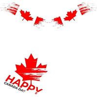 Happy Canada Day Frame schöner transparenter Hintergrund vektor