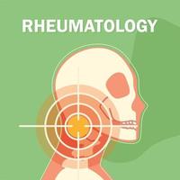 Rheumatologie Kopfknochen vektor