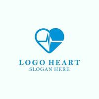 grafisk hjärta logotyp vektor