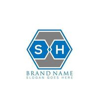 Sch kreativ minimalistisch Brief Logo. Sch einzigartig modern eben abstrakt Vektor Brief Logo Design.