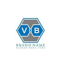 vb kreativ minimalistisch Brief Logo. vb einzigartig modern eben abstrakt Vektor Brief Logo Design.