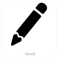 penna och konst ikon begrepp vektor