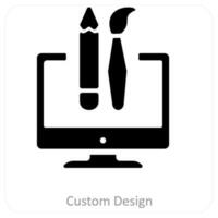 beställnings- design och kreativitet ikon begrepp vektor
