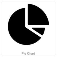 Kuchen Diagramm und Diagramm Symbol Konzept vektor