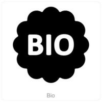 bio und Öko Symbol Konzept vektor