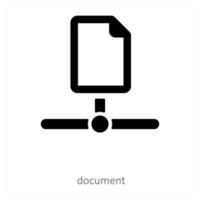 dokumentera och fil ikon begrepp vektor