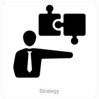 strategi och planera ikon begrepp vektor