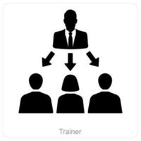 Trainer und Treffen Symbol Konzept vektor