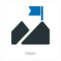 Vision und sehen Symbol Konzept vektor