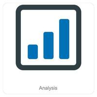 Analyse und Diagramm Symbol Konzept vektor