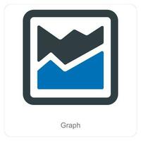 Graph und Diagramm Symbol Konzept vektor