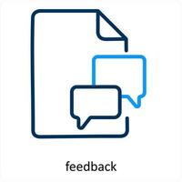 Feedback und Bewertungen Symbol Konzept vektor