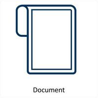dokumentieren und Datei Symbol Konzept vektor