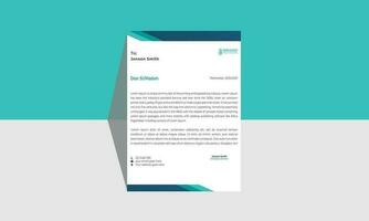 rena och professionell företags- företag företag brev mall design med vektor formatera