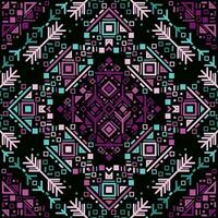 stam- etnisk sömlös randig mönster i aztec stil. ikat geometrisk folk dekor vektor