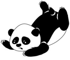 fri vektor söt panda klistermärke