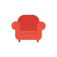 Wohnzimmer Sofa Möbel isolierte Symbol vektor