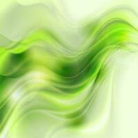 hell Grün glatt Flüssigkeit Wellen abstrakt glänzend Hintergrund vektor