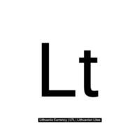 Litauen Währung Symbol, litauisch litas Symbol, ltl unterzeichnen. Vektor Illustration