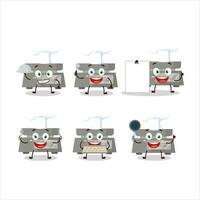 Karikatur Charakter von Digital Gewicht mit verschiedene Koch Emoticons vektor