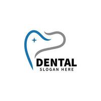 Dental Logo Design Vorlage Symbol Vektor Inspiration