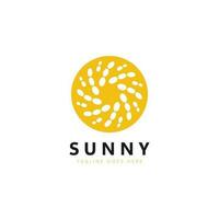 Sonne Logo und Symbol Vektor Design Vorlage