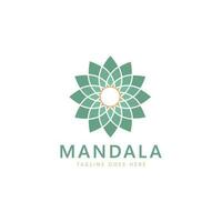 mandala logotyp mall, cirkulär mönster i form av mandala. orientalisk mönster, vektor illustration. islam, arabiska, indian, turkiska, Pakistan, kinesiska, ottoman motiv