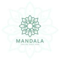 Mandala Logo Vorlage, kreisförmig Muster im bilden von Mandala. orientalisch Muster, Vektor Illustration. Islam, Arabisch, indisch, Türkisch, Pakistan, Chinesisch, Ottomane Motive