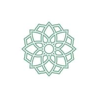 Mandala Logo Vorlage, kreisförmig Muster im bilden von Mandala. orientalisch Muster, Vektor Illustration. Islam, Arabisch, indisch, Türkisch, Pakistan, Chinesisch, Ottomane Motive