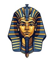 ein majestätisch ägyptisch golden Pharao Vektor Clip Kunst Illustration, verkörpern Leistung und Königtum, perfekt zum uralt Ägypten inspiriert Designs und historisch Projekte