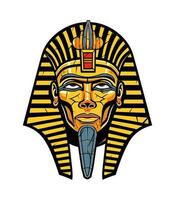 ein majestätisch ägyptisch golden Pharao Vektor Clip Kunst Illustration, verkörpern Leistung und Königtum, perfekt zum uralt Ägypten inspiriert Designs und historisch Projekte