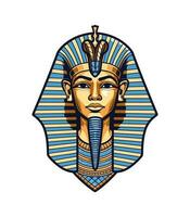 ein majestätisch ägyptisch golden Pharao Vektor Clip Kunst Illustration, verkörpern Leistung und Königtum, perfekt zum uralt Ägypten inspiriert Designs und historisch Projekte