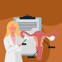 Gynäkologie weibliche Gesundheit vektor