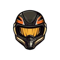 Moto-Cross Logo Helm Vektor Clip Kunst Illustration