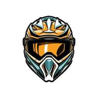 Moto-Cross Logo Helm Vektor Clip Kunst Illustration