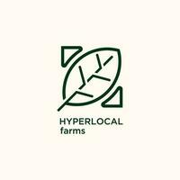 Landwirtschaft hyperlokal Bauernhof Vektor Logo Vorlage. diese Design verwenden Ort oder Karte Symbol. geeignet zum Natur oder Umfeld.