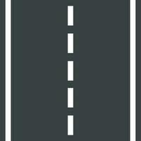 hetero väg med vit markeringar vektor illustration. motorväg väg ikon.