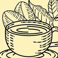 Kaffeetasse Skizze vektor