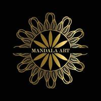 Luxus Mandala Hintergrund mit golden Arabeske Muster Arabisch islamisch Osten Stil. Ramadan Stil dekorativ Mandala. Mandala zum drucken, Poster, Abdeckung, Broschüre, Flyer, Banner. vektor